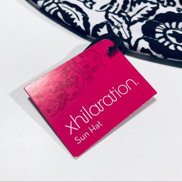 🆕 NWT Xhilaration Sun Hat, in Black & White - Picture 8 of 8